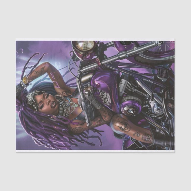 Biker Babe5 Bad to the Bone Edition  Tissue Paper (Front)