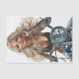 Biker Babe9 Tissue Paper