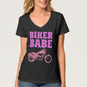 BIKER BABE, LADIES MOTORCYCLE T-SHIRTS