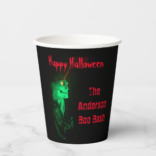 Biker Billy Halloween Skeleton Paper Cups