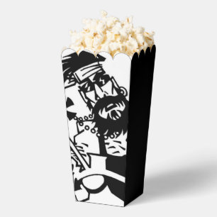 Biker black white black popcorn boxes