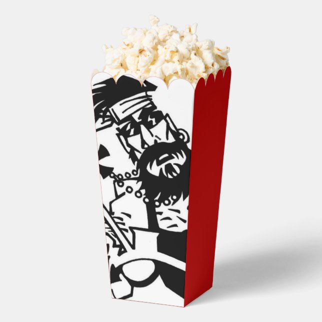 Biker black white red popcorn boxes (Popped)
