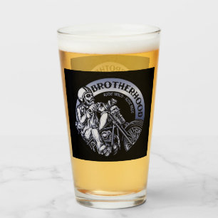 Biker Brotherhood Black Glass