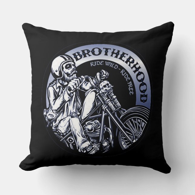 Biker Brotherhood Cushion (Front)