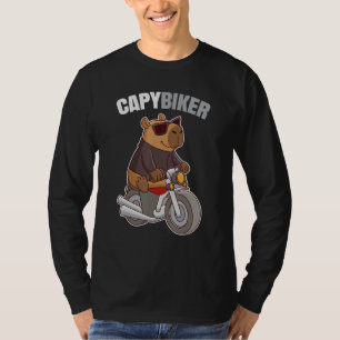 Biker Capybara - Funny Capybiker T-Shirt