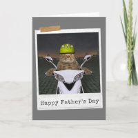 Biker Cat Happy Father's Day