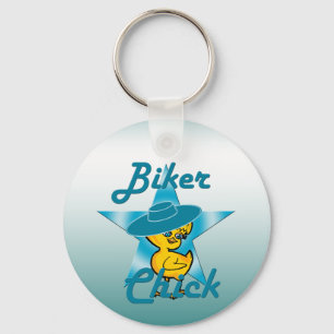 Biker Chick #7 Key Ring