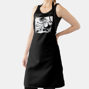 Biker Chick chef apron