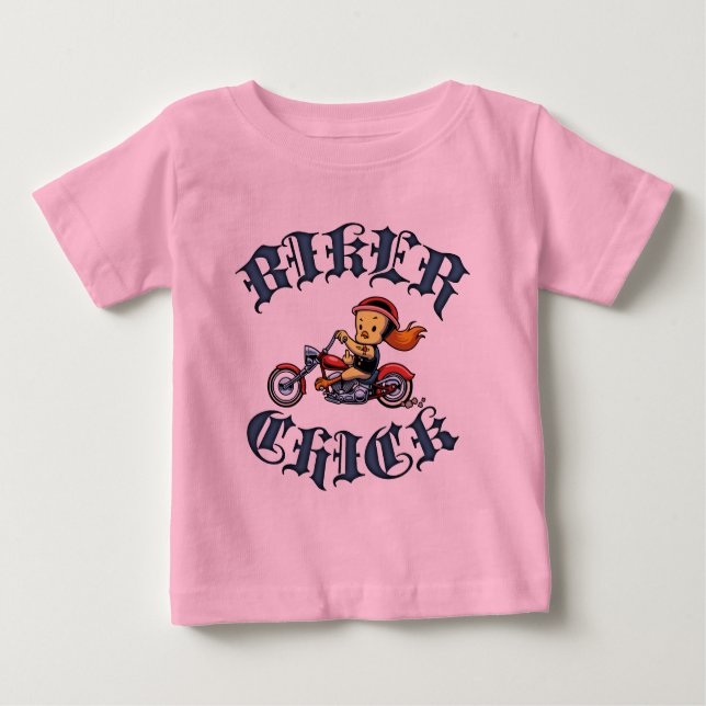 Biker Chick II Baby T-Shirt (Front)