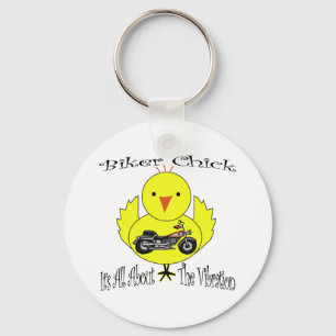 Biker Chick Key Ring