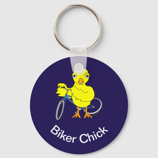Biker Chick Key Ring (Front)