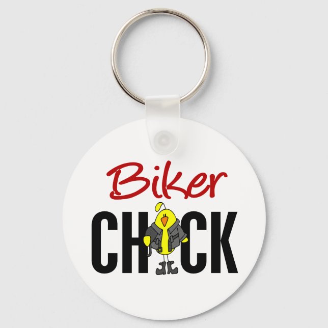 Biker Chick Key Ring (Front)