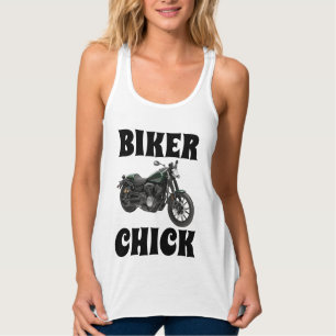 BIKER CHICK, Ladies Motorcycle T-shirts Tees