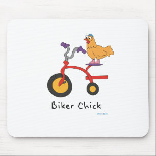 Biker Chick Mousepad
