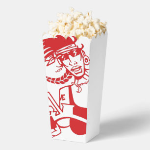 Biker Chick red white popcorn boxes