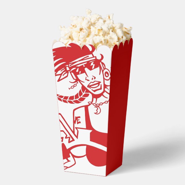Biker Chick red white red popcorn boxes (Popped)
