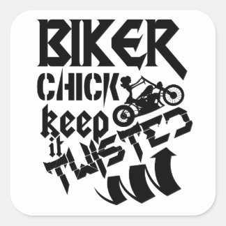 Biker Chick Sticker