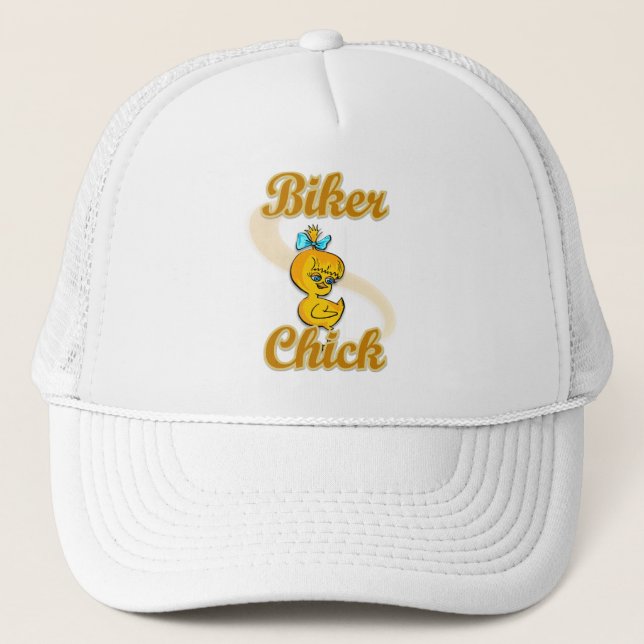 Biker Chick Trucker Hat (Front)
