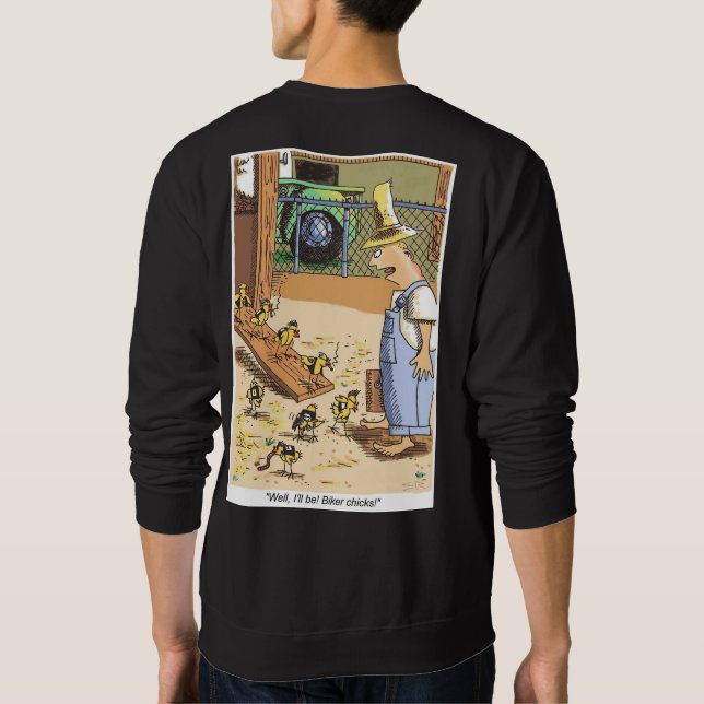 Biker Chicks black sweatshirt back (Back)