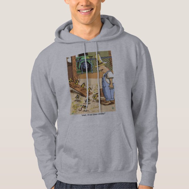 Biker Chicks grey hooded sweatshirt (Front)