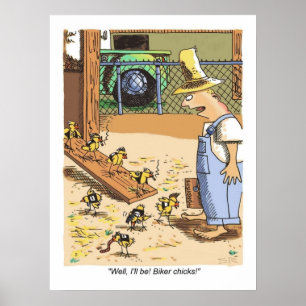 Biker Chicks matte poster