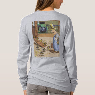 Biker Chicks women grey long sleeve shirt back