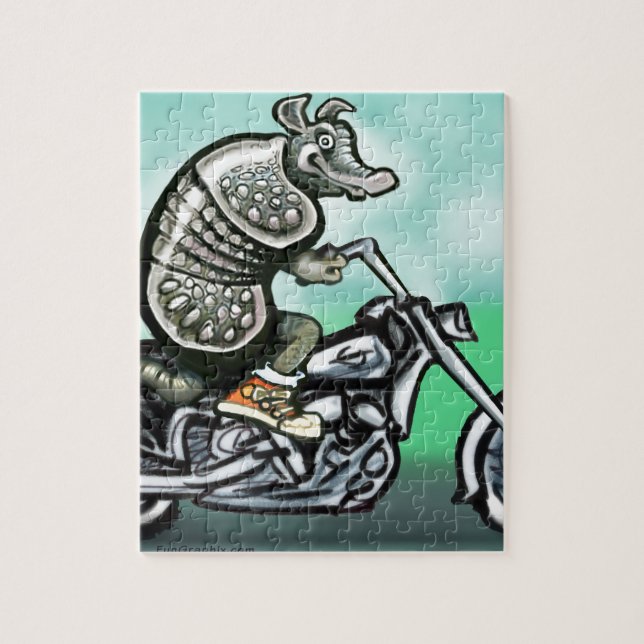 Biker Club Dillo Jigsaw Puzzle (Vertical)
