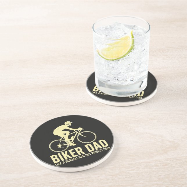 Biker Dad Like A Normal Dad Coaster (Side)
