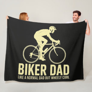 Biker Dad Like A Normal Dad Fleece Blanket
