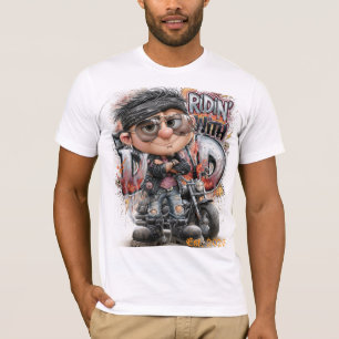 Biker Dad Motor Ridin T-Shirt