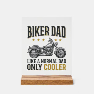 Biker Dad Vintage Motorcycle Quote Shirt_1 Acrylic Sign