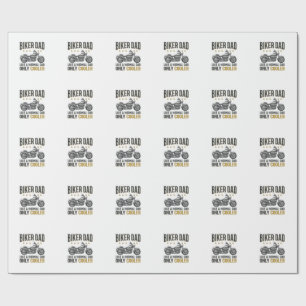 Biker Dad Vintage Motorcycle Quote Shirt_1 Wrapping Paper