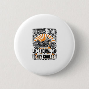 Biker Dad Vintage Motorcycle Vector Design_1 6 Cm Round Badge