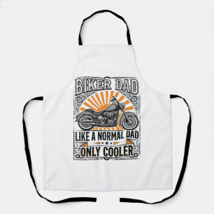 Biker Dad Vintage Motorcycle Vector Design_1 Apron