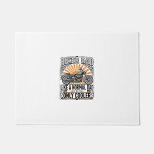Biker Dad Vintage Motorcycle Vector Design_1 Doormat