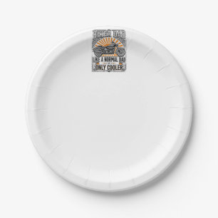 Biker Dad Vintage Motorcycle Vector Design_1 Paper Plate