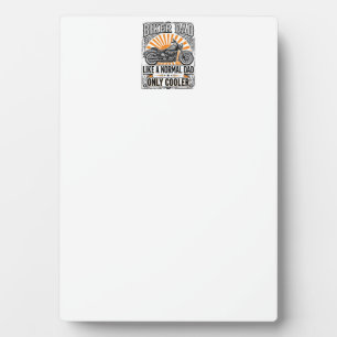 Biker Dad Vintage Motorcycle Vector Design_1 Plaque