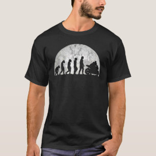 Biker Evolution Evolution Of Man Motorcycle Motor T-Shirt