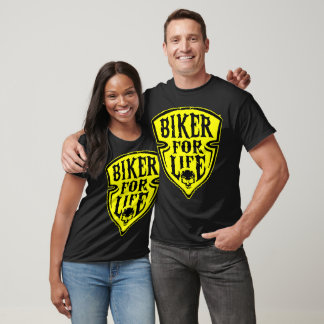 Biker For Life Shield © FB @ #USAPatriotGraphics T-Shirt