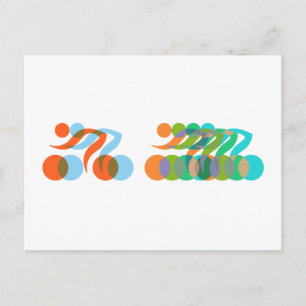 Biker freak postcard