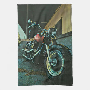Biker gifts tea towel