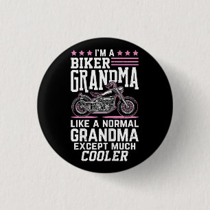 Biker Grandma - Motorbike Grandma Biker Grandma 3 Cm Round Badge
