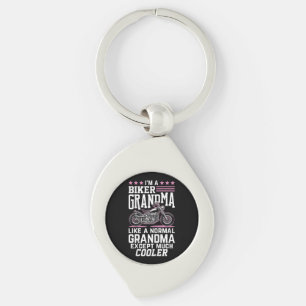 Biker Grandma - Motorbike Grandma Biker Grandma Key Ring