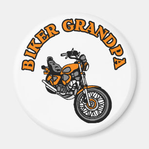 BIKER GRANDPA MAGNET