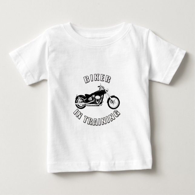 biker in training baby T-Shirt (Front)