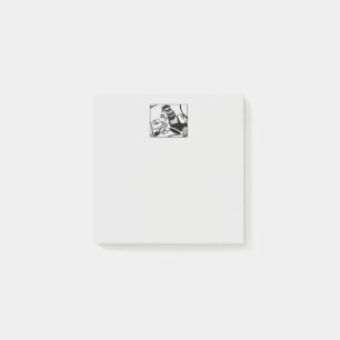 Biker Inside 3x3 grey note pads