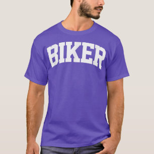 Biker Job Outfit Costume Retro College Arch Funny T-Shirt