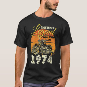 Biker Legend Men Motorcycle Biker Legend Was Born  T-Shirt