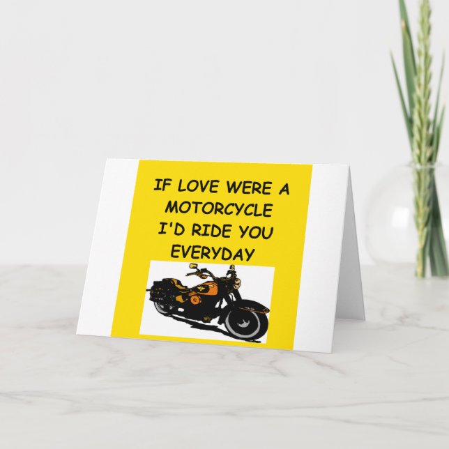 biker love holiday card (Front)