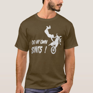 Biker, motocross fall accident humour Funny motorc T-Shirt
